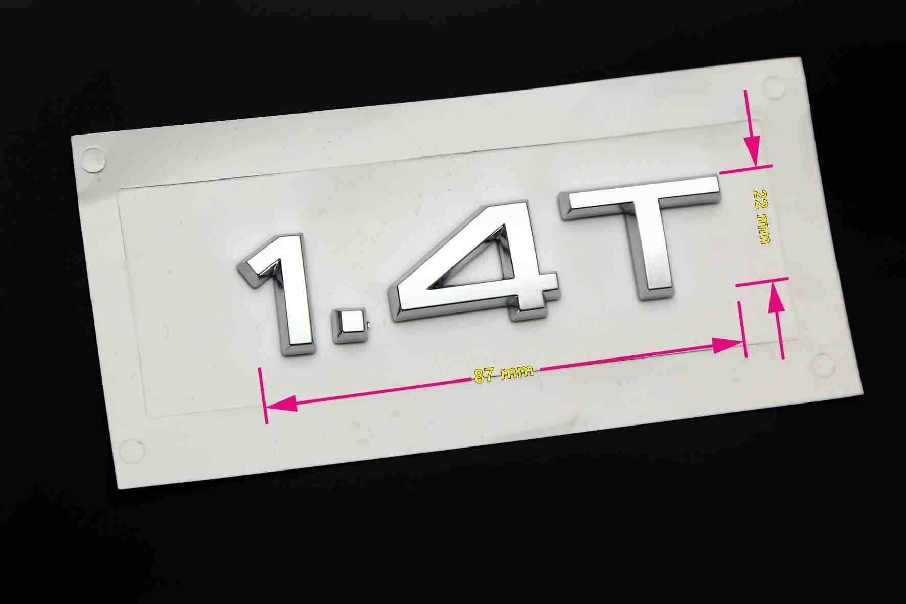 AUDİ 1.4 T ARKA BAGAJ YAZISI KROM - resim 1