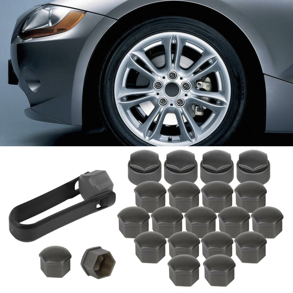 AUDİ A7 2014 - 2015 BİJON KAPAĞI SETİ ŞİFRELİ SİYAH - resim 1