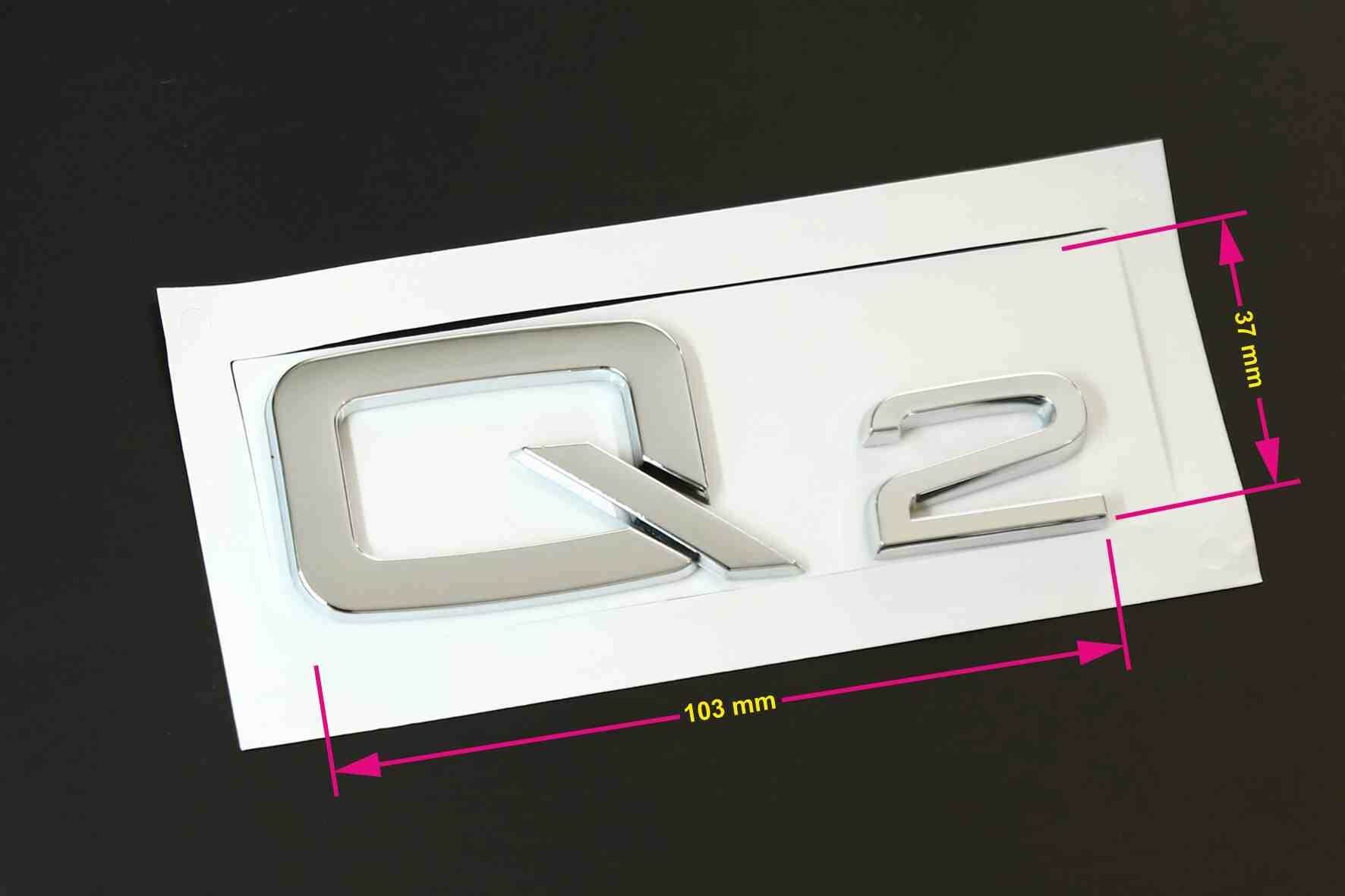 AUDİ Q2 ARKA BAGAJ YAZISI KROM - resim 1