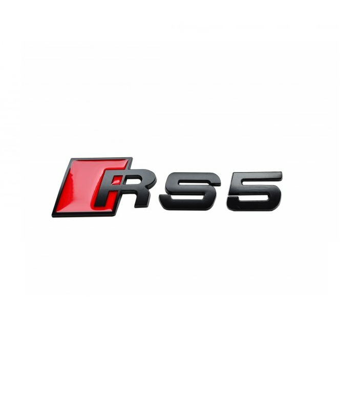 AUDİ RS5 ARKA BAGAJ YAZISI SİYAH KIRMIZI - resim 1