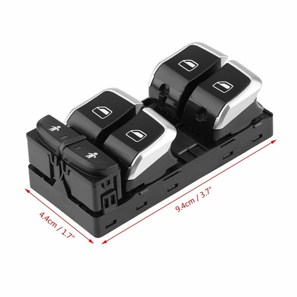 AUDİ RS6 2013-2014 CAM AÇMA DÜĞMESİ DÖRTLÜ KROM - resim 1