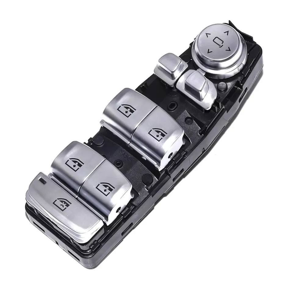 BMW F90 G20 G28 G30 G38 Ön Sol Dörtlü Cam Açma Düğmesi Krom-61317941997-1