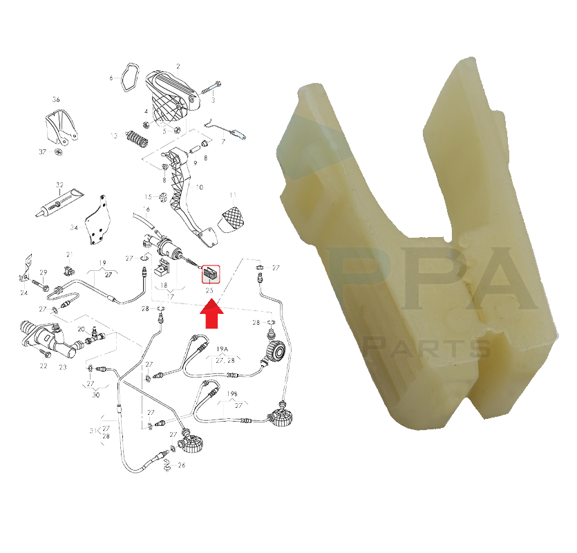 SEAT LEON 2005 - 2012 DEBRİYAJ ÇATAL PLASTİĞİ - resim 1