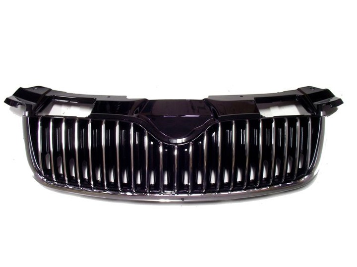 SKODA FABİA 2007 - 2010 ÖN PANJUR FULL KROM PARLAK - resim 1