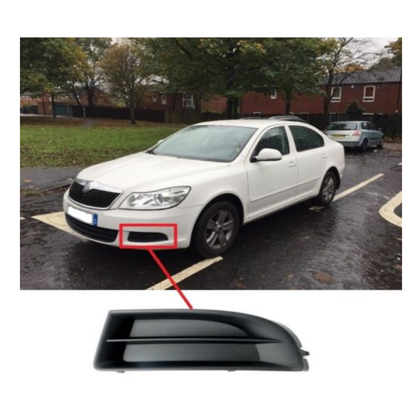 SKODA OCTAVİA 2009 - 2012 SİS FARI ÇERÇEVESİ IZGARASI SOL - resim 1