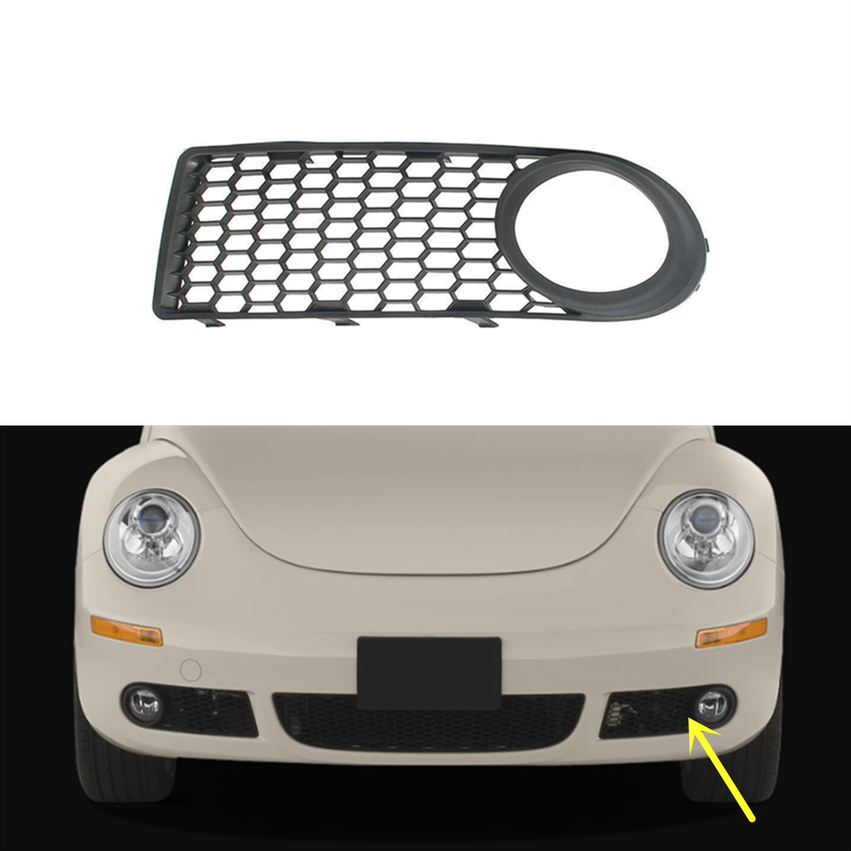 VOLKSWAGEN NEW BEETLE 2005 - 2010 SOL SİS FARI ÇERÇEVESİ SİSLİ - resim 1