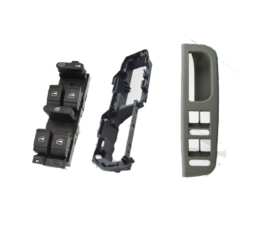 VOLKSWAGEN PASSAT 1998-2005 CAM DÜĞME ÇERÇEVESİ TAMİR TAKIMI GRİ - resim 1