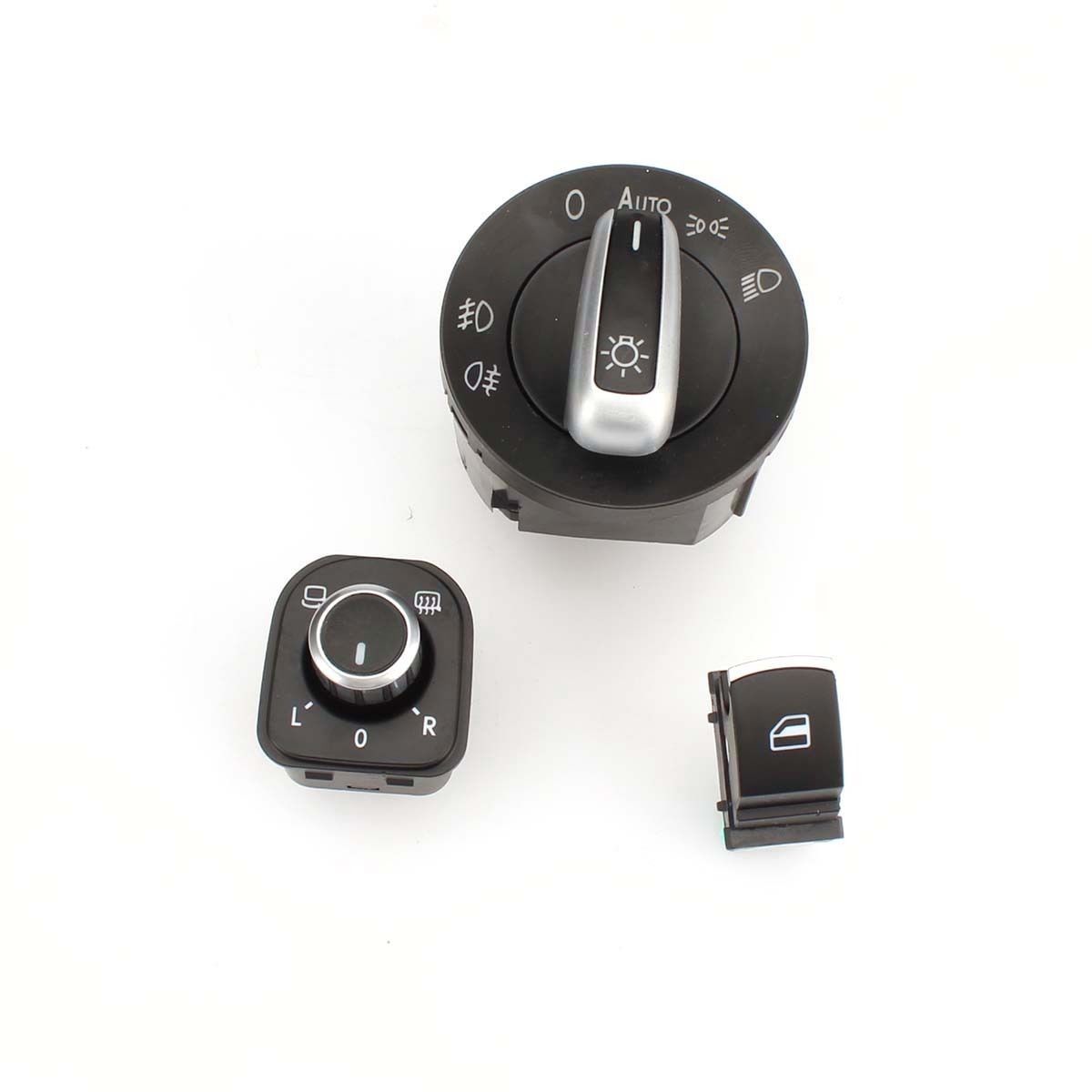 VOLKSWAGEN PASSAT 2005 - 2010 KONTROL DÜĞMELERİ 3 Lİ KROM SET - resim 1
