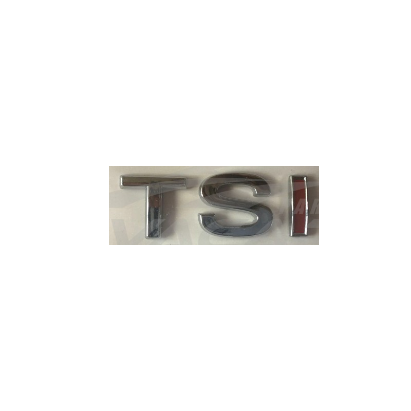 VOLKSWAGEN TSİ TEK KIRMIZI ARKA BAGAJ YAZISI - resim 1